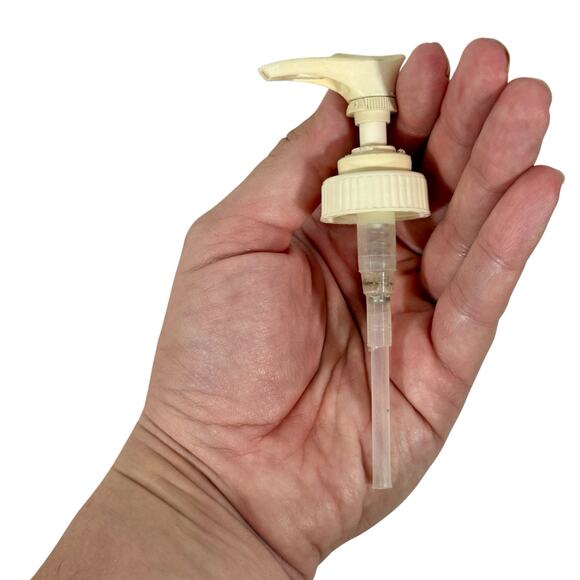 Deneen Pottery VTG Stoneware Blue Glaze Leaves Feathers Soap Dispenser Bud Vase - Picture 8 of 11